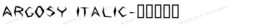 Argosy Italic字体转换